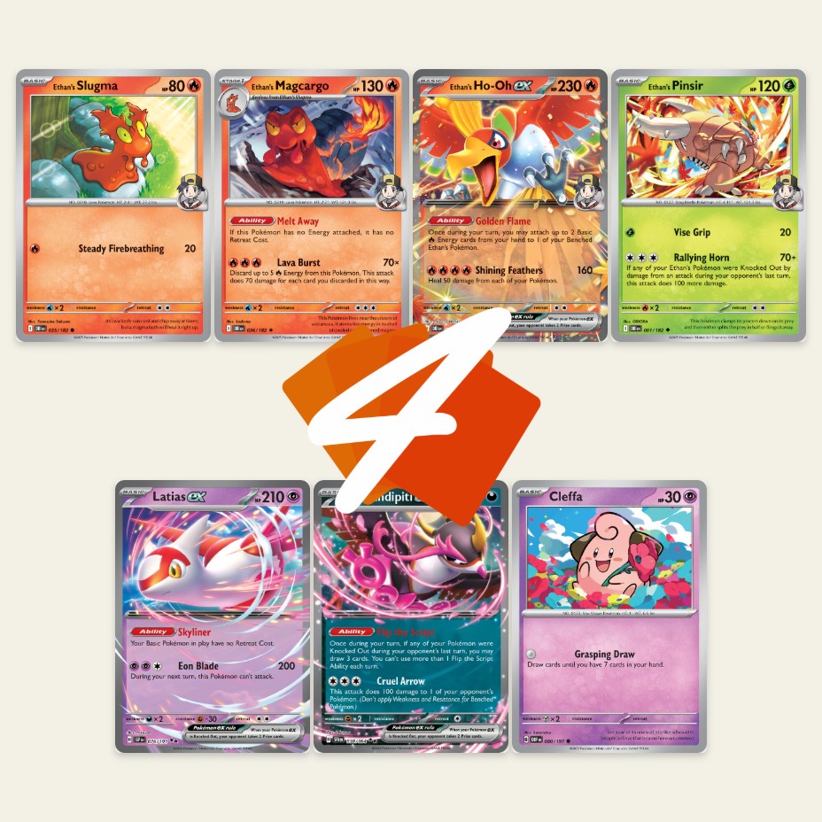 Ethan's MAGCARGO & HO-OH ex : Easy OHKO's and Heal Damage ! PTCGL Gameplay (DESTINED RIVALS)